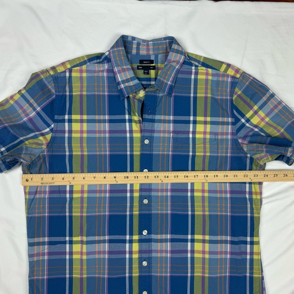 GAP‎ Classic Fit Summer Plaid Button Down - Picture 4 of 5